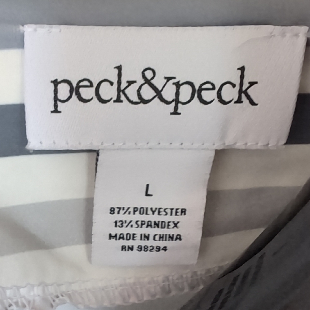 Peck & Peck White and Gray Long Sleeve Tee an Grey WHBM pants - Picture 2 of 10